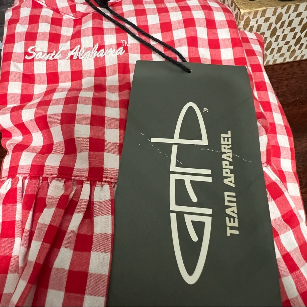 NWT- Red/White Gingham Check Child’s Dress -‎ Size 3T - University South Alabama